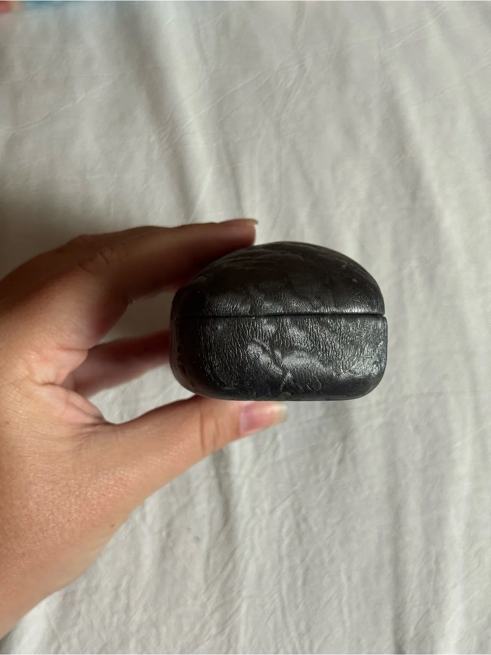 Diva Black Textured Sunglasses Case